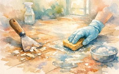Lijmresten vloer verwijderen zonder gedoe